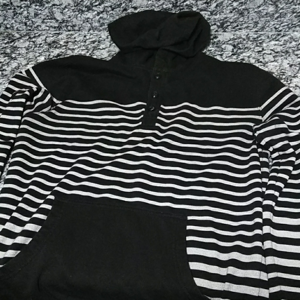 Striped Hoodie Large
